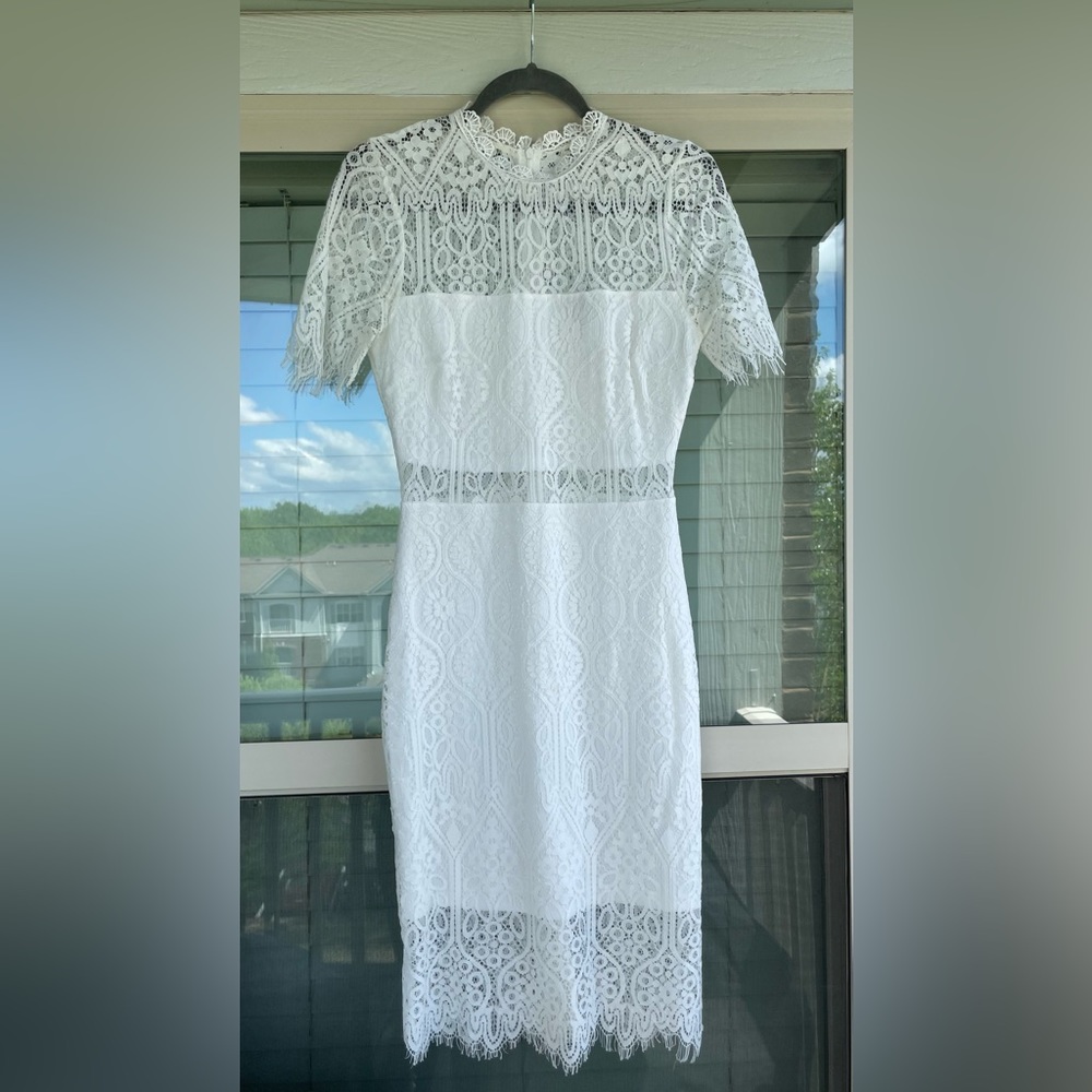 Lulus White Lace Dress